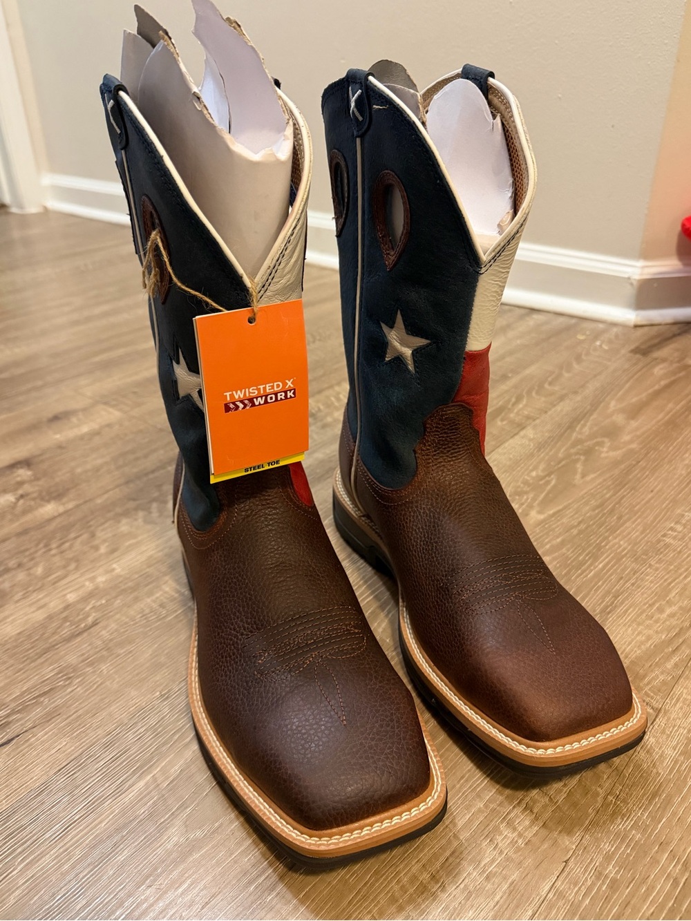 Twisted X Men’s Cowboy steel toe work boots